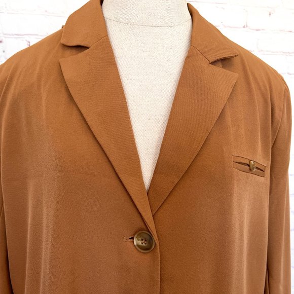 NWT 4th Reckless -TAN TAILORED SINGLE BREASTED BLAZER - ROUX - Size Large - Picture 5 of 11